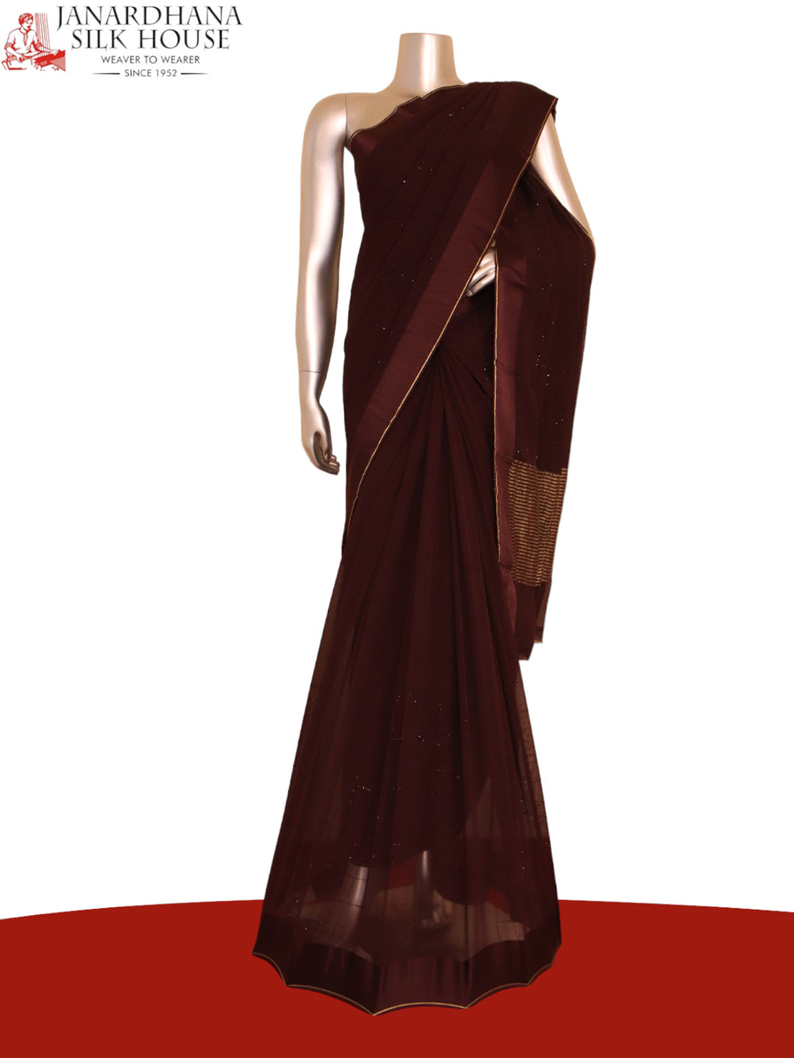 Designer Party Wear Pure Silk Chiffon AJ211830