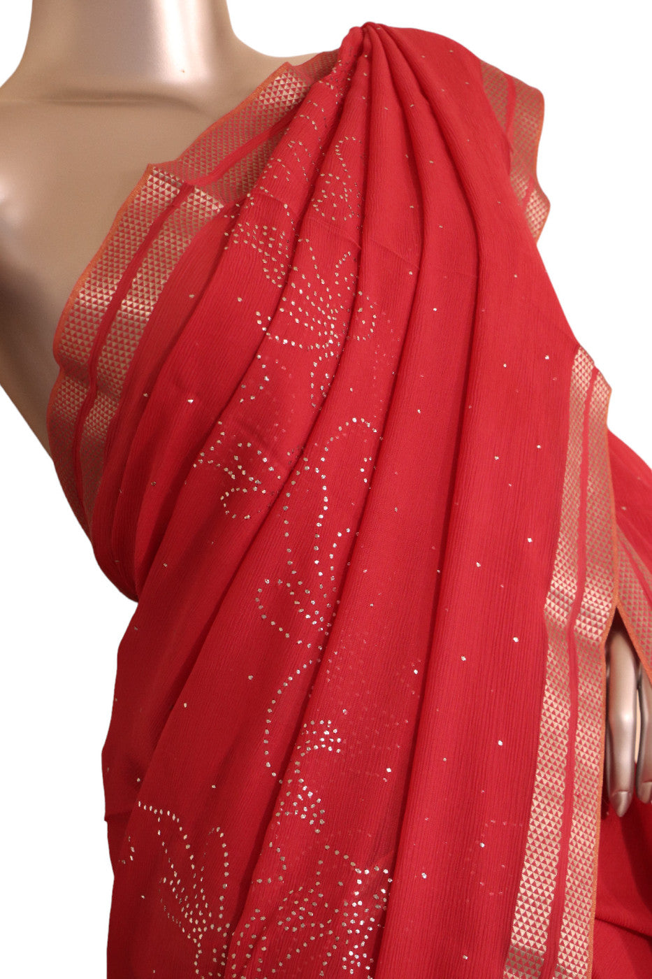 Exclusive Embroidery Pure Silk Chiffon AJ211872