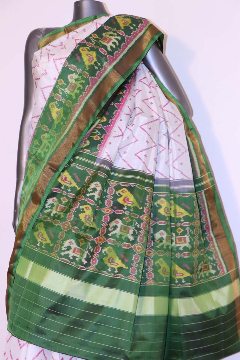 Exclusive Handloom Ikat Patola Silk Saree AI214267