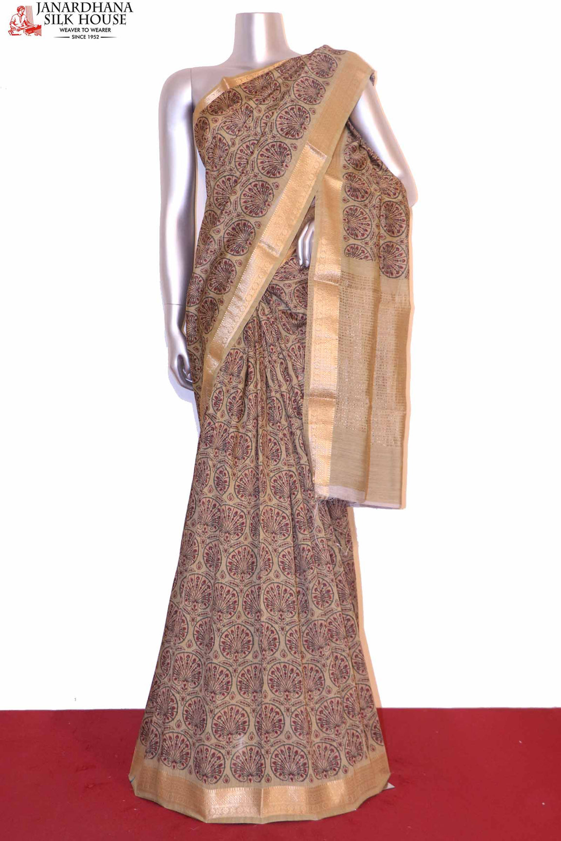 Handloom Pure Tussar Silk Saree AI201935