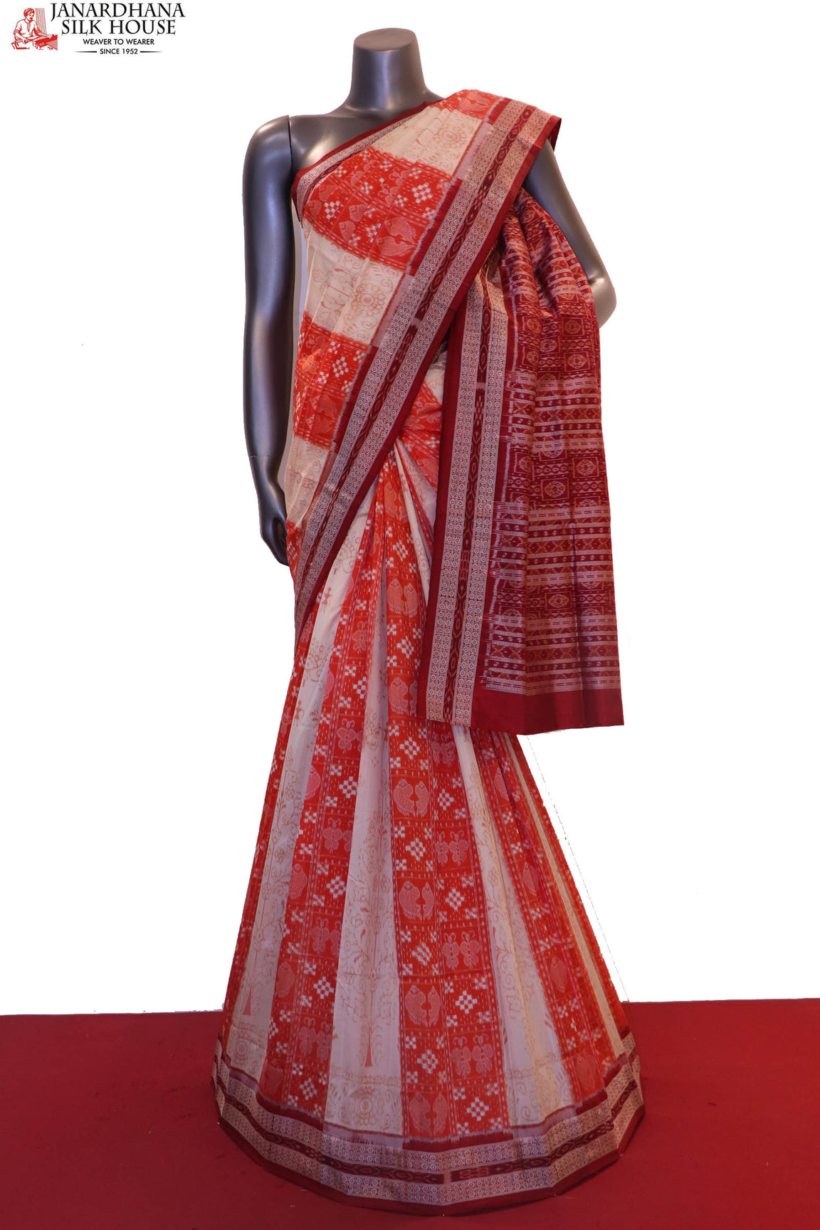 Master Weave &amp; Exclusive Handloom Pure Ikat Orissa Silk Saree AF210830
