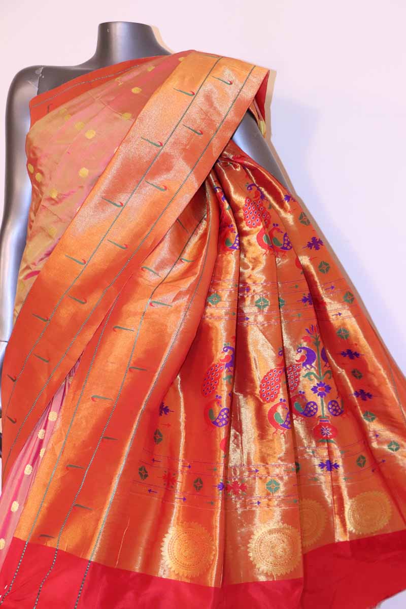 Grand Wedding Meenakari Paithani Silk Saree AI205402