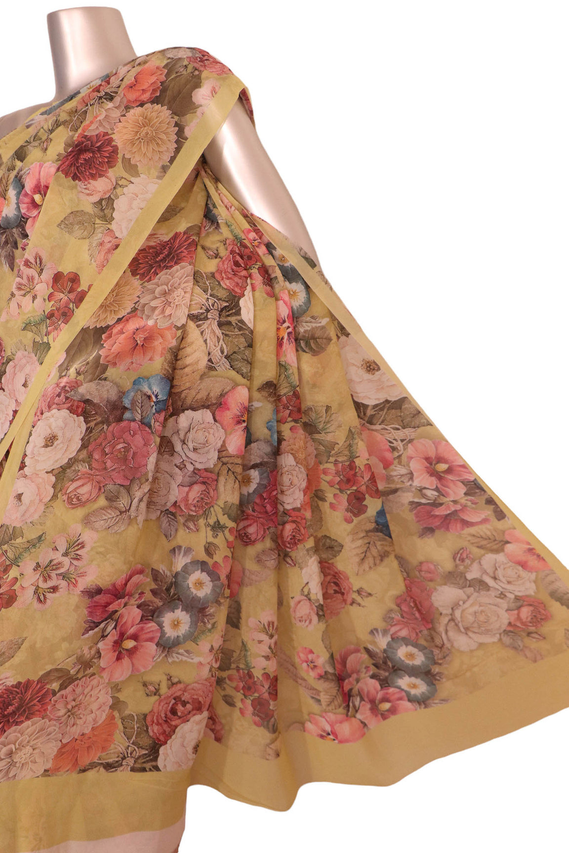 Designer Exclusive Floral Pure Georgette Silk Saree AK202005