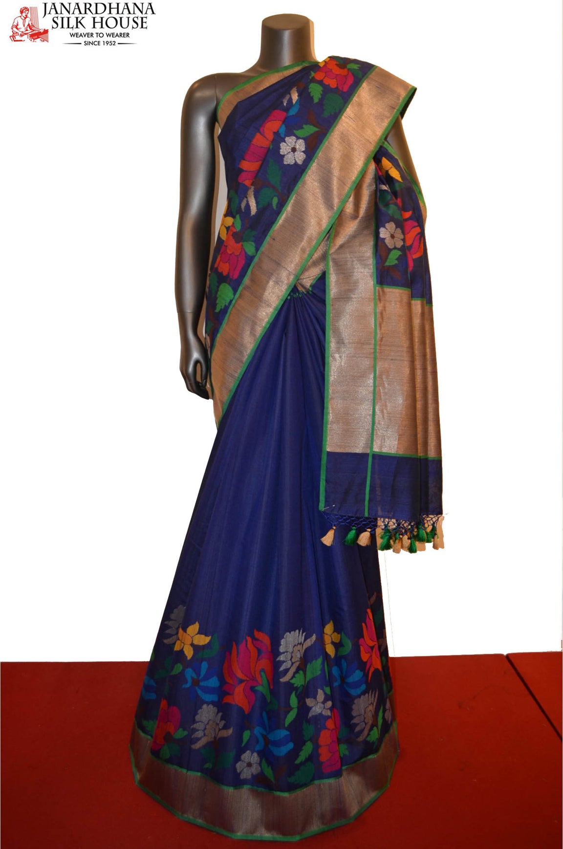 Contemporary &amp; Exclusive Special Handloom Tussar Silk Saree AE201208