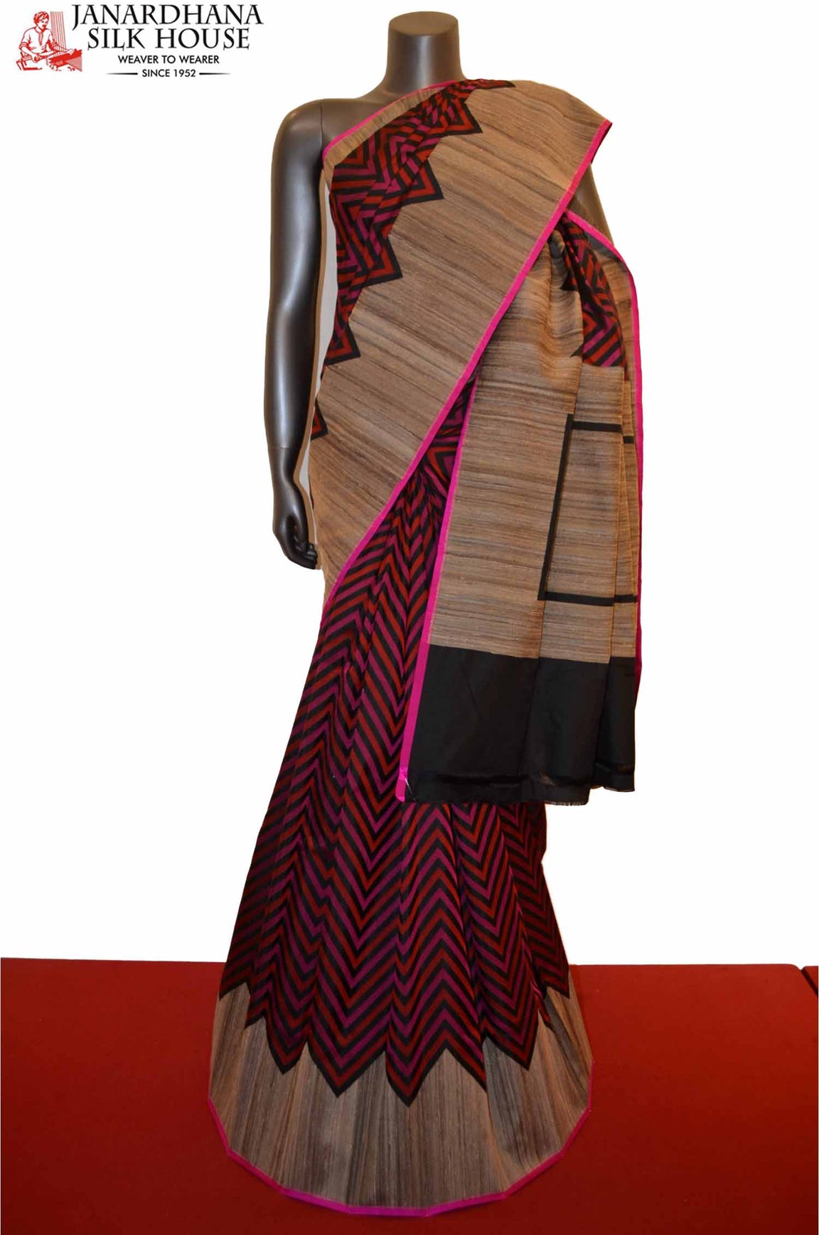 Special Handloom Grand Tussar Pure Silk Saree AC206640