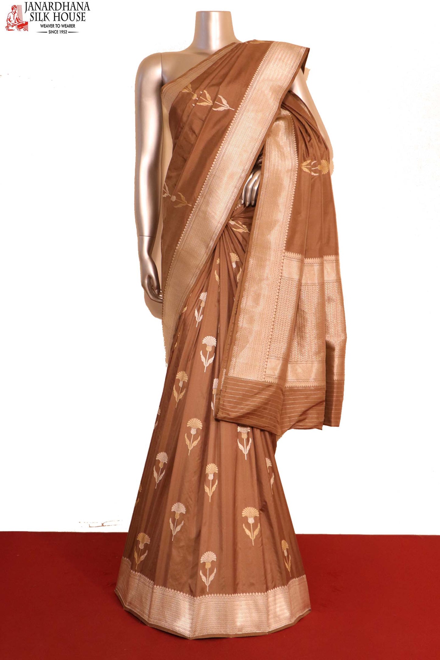 designer wedding banarasi silk saree af202635