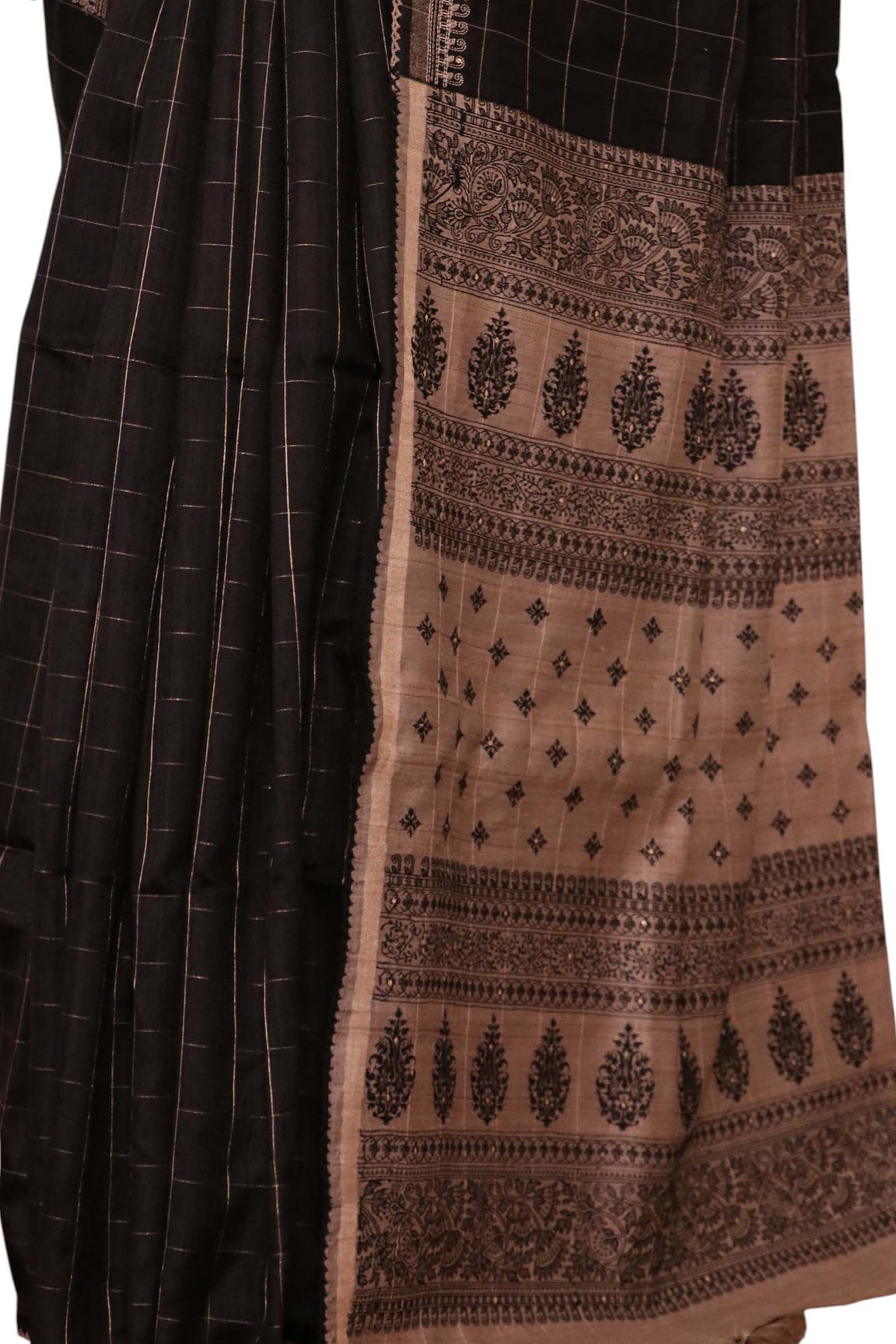 Handloom Pure Tussar Silk Saree AL209560