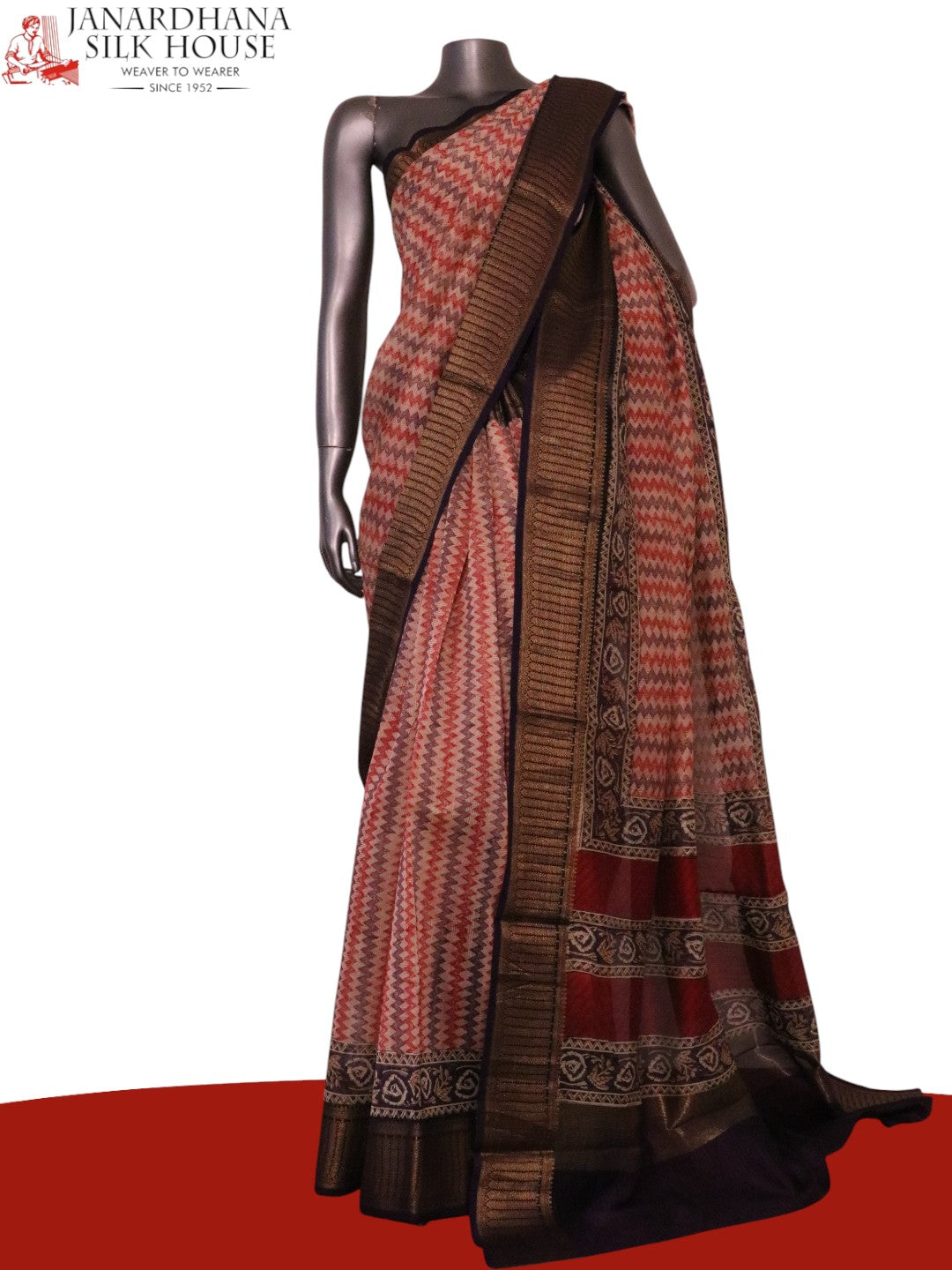 Exclusive Pure Chanderi Cotton Saree AL205630