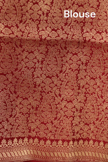 Satin Banarasi Pure Silk Saree. AL200371