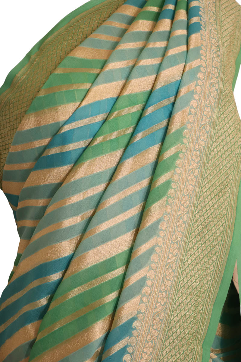 Designer Exclusive Banarasi Georgette Silk Saree AJ202447