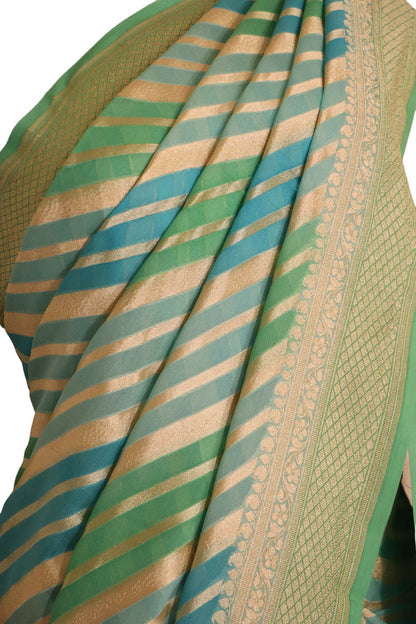 Designer Exclusive Banarasi Georgette Silk Saree AJ202447