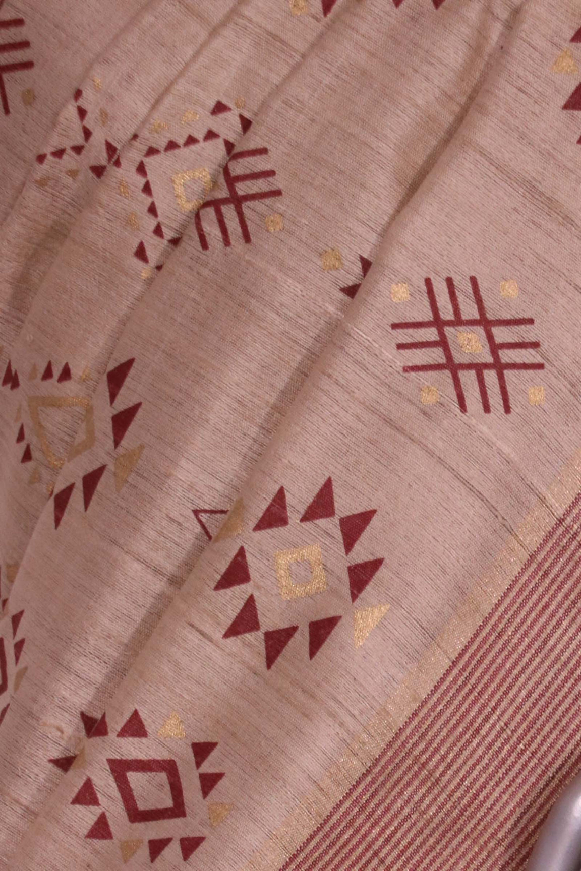 Handloom Pure Tussar Silk Saree AL203719