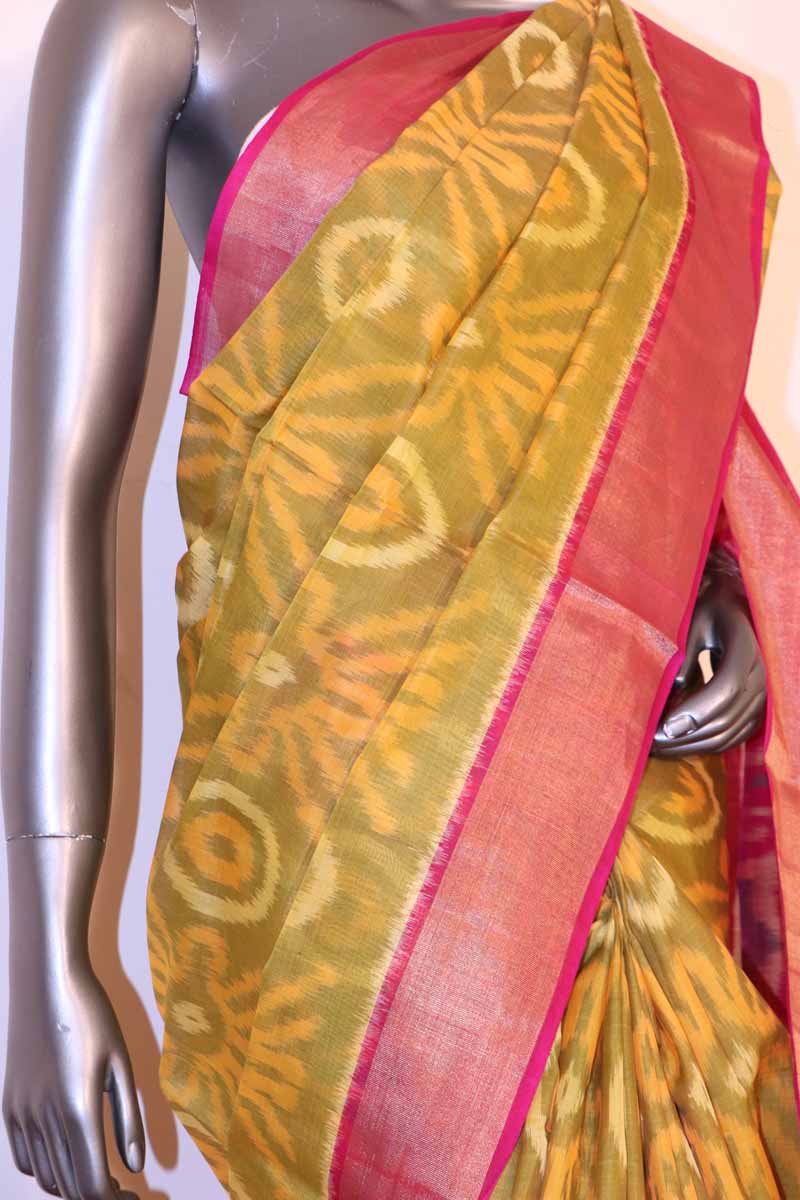 Handloom Pochampally Silk Cotton Saree AI200247