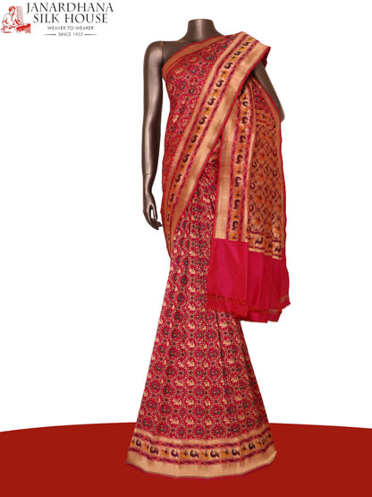 Handloom Exclusive Meenakari Banarasi Silk Saree AK202418