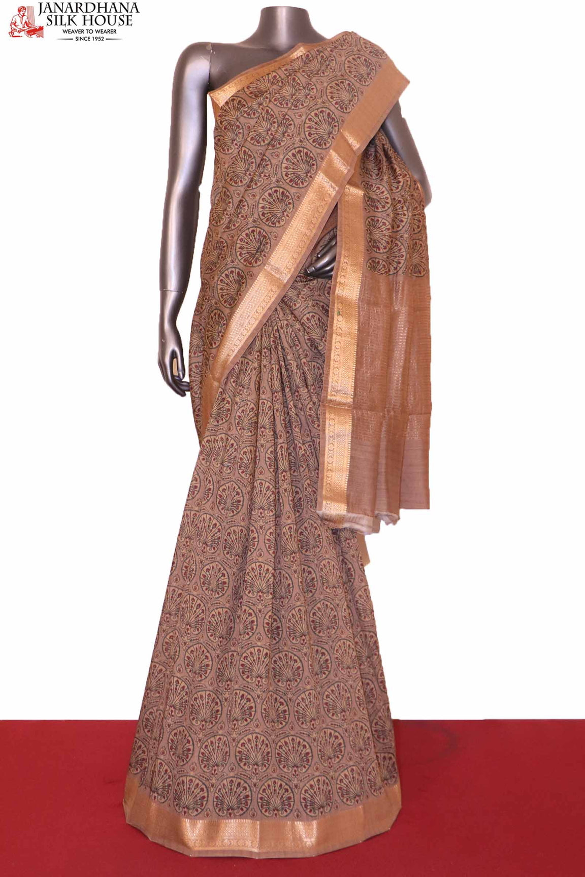 Handloom Pure Tussar Silk Saree AI201937