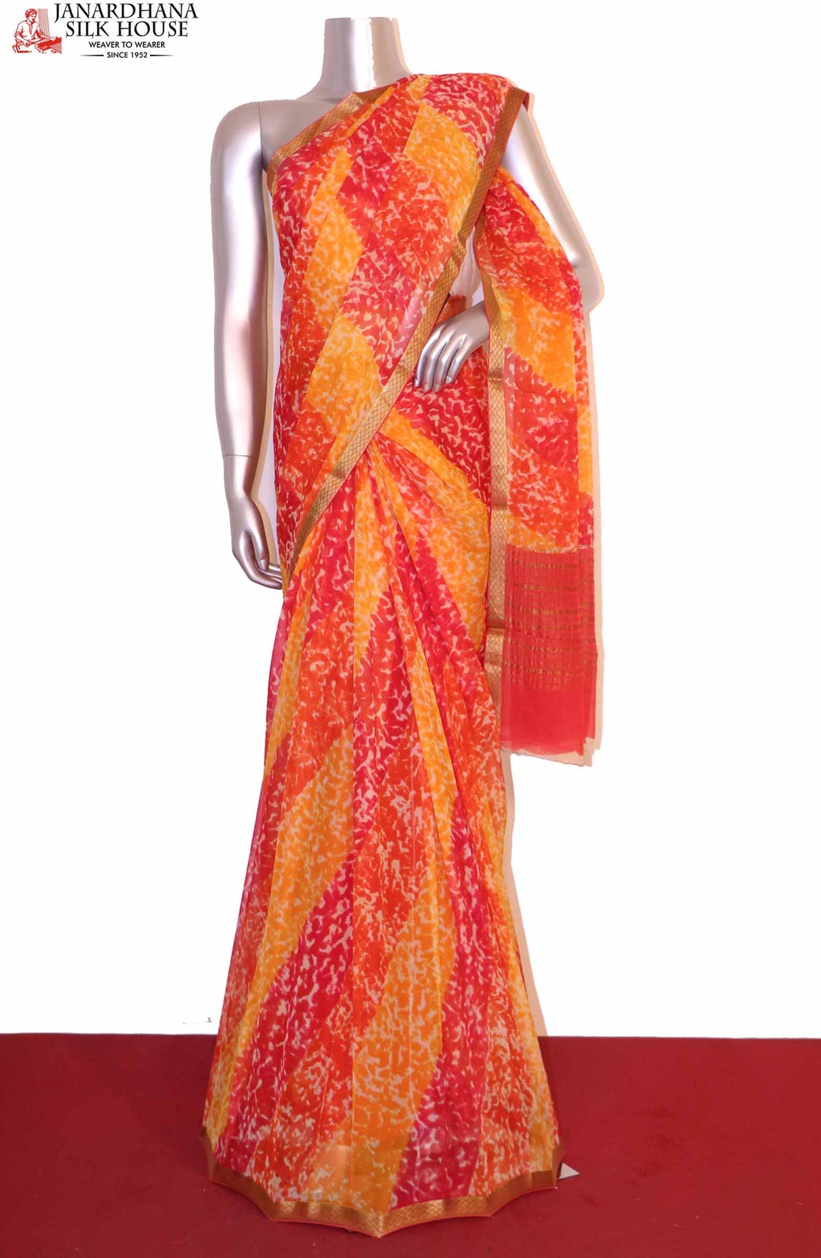 Exclusive Shaded Pure Silk Chiffon AH210076