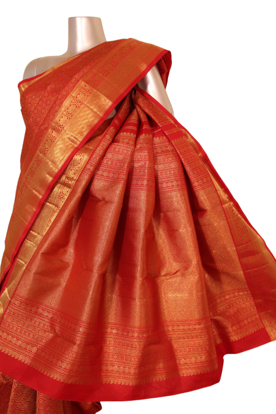 bridal brocade kanjeevaram silk saree aj211768