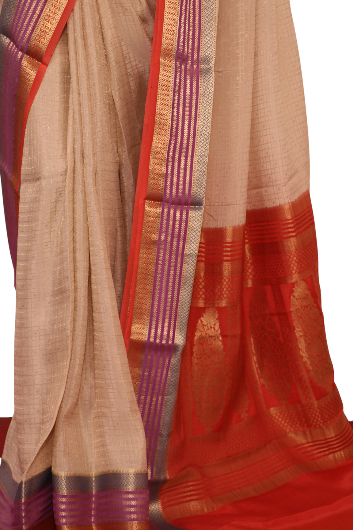 Pure Mysore Crepe Silk Saree AL200192
