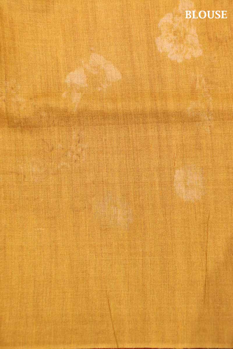 Handloom Printed Tussar Silk Saree AI209180