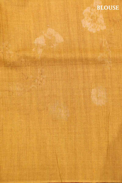 Handloom Printed Tussar Silk Saree AI209180
