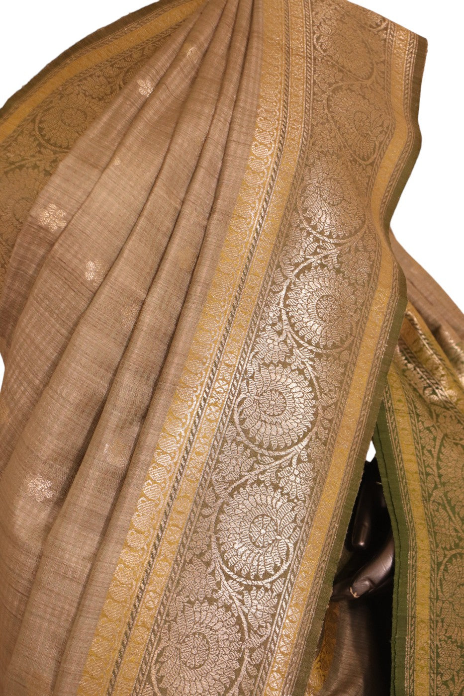 Wedding Exclusive Handloom Tussar Silk Saree AJ206365