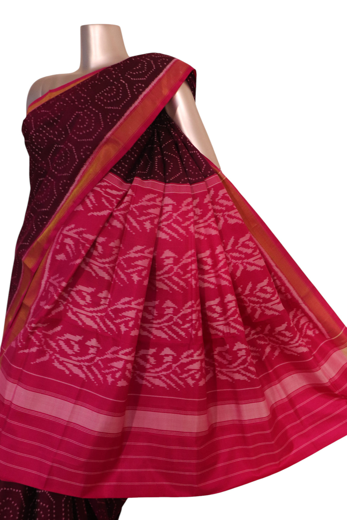 Pure Handloom Patola Ikat Silk Saree AK207266