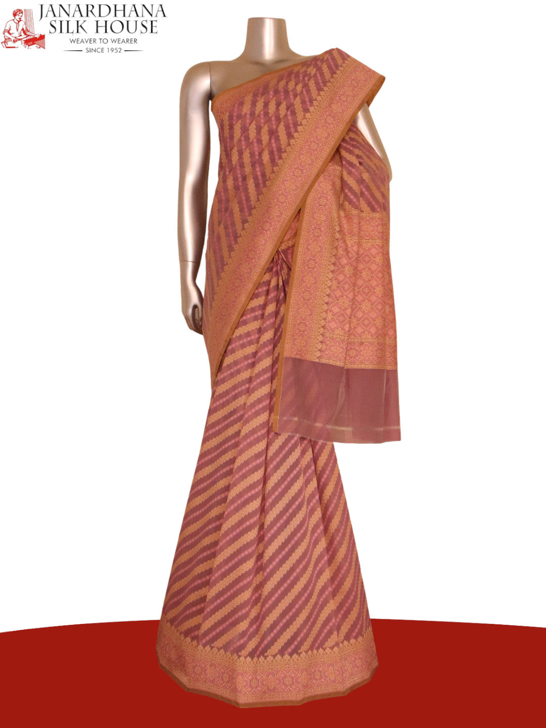 Handloom Banarasi Kora Cotton Saree AJ202535