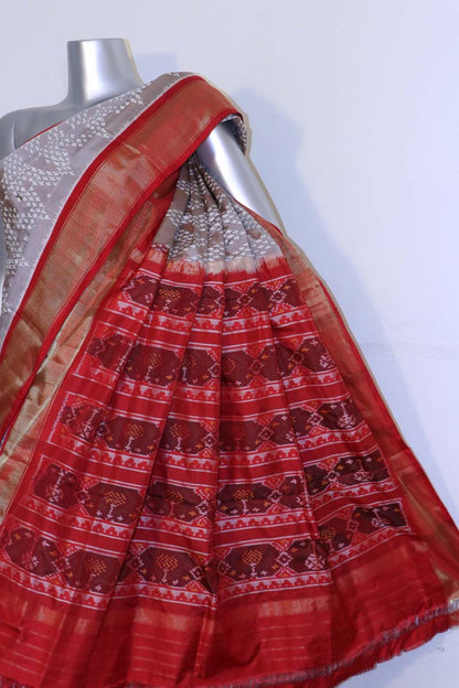 Handloom Ikat Patola Silk Saree AJ201167