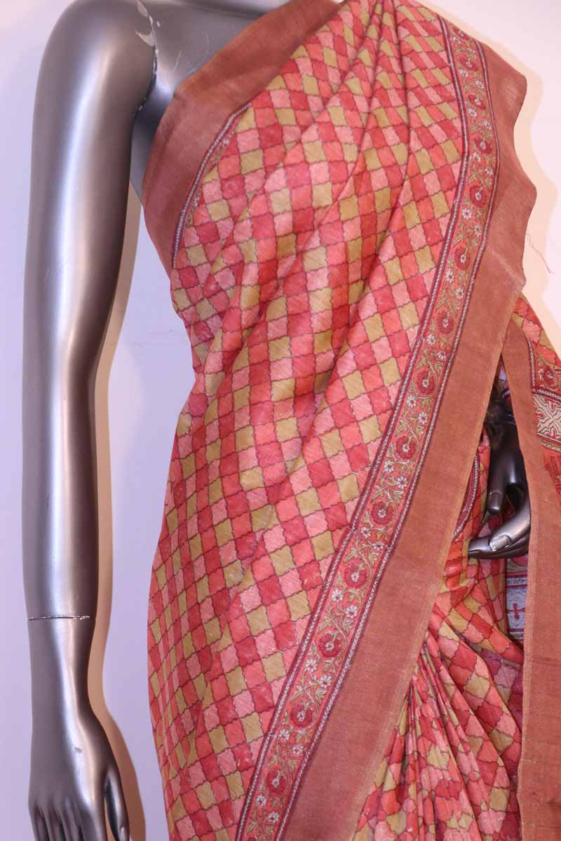 Pure Tussar Silk Saree AH203444