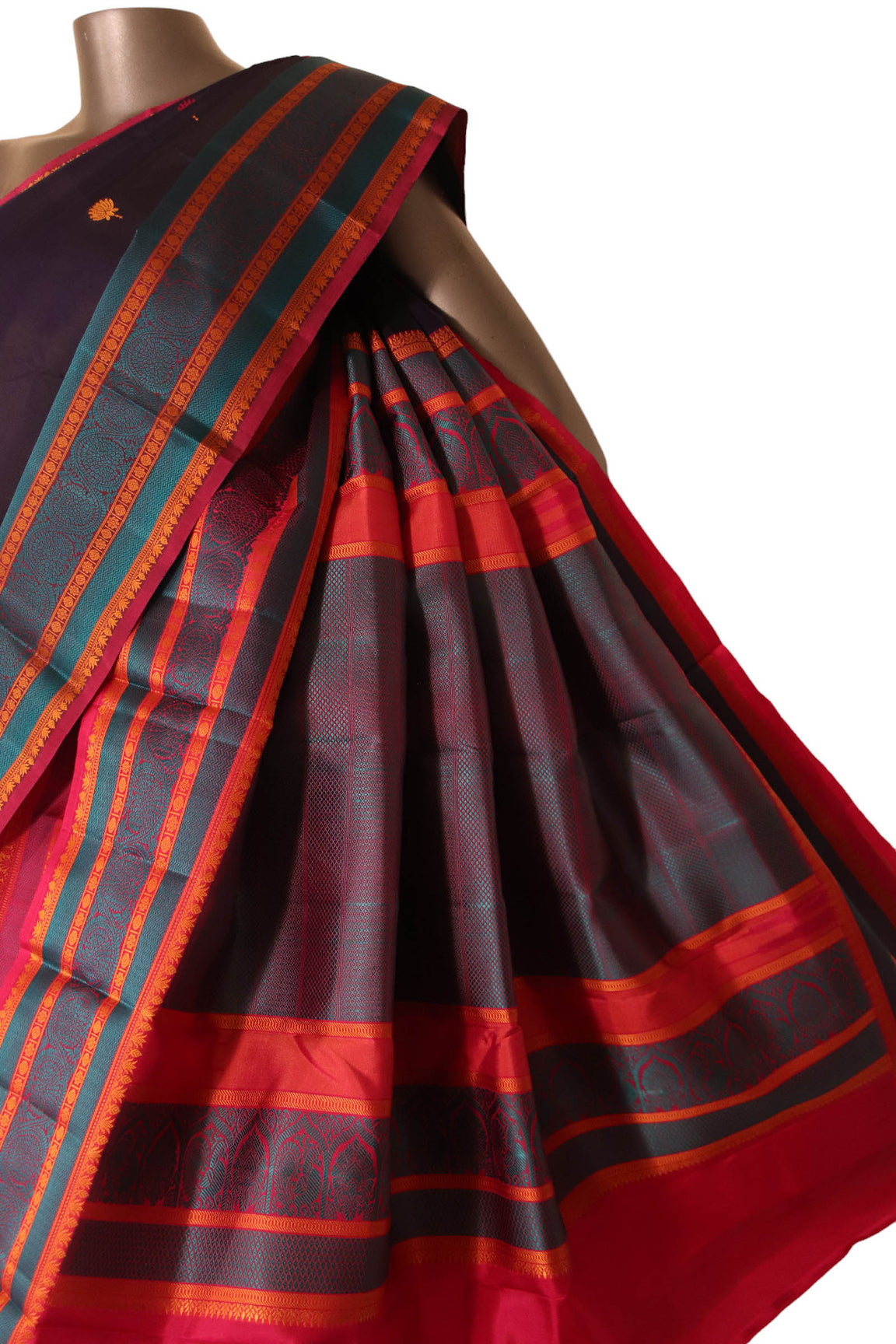 Traditional Thread Weave Kanjeevaram Silk Saree AJ212363
