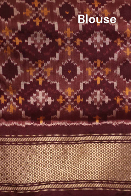 Pure Handloom Patola Ikat Silk Saree AL211719