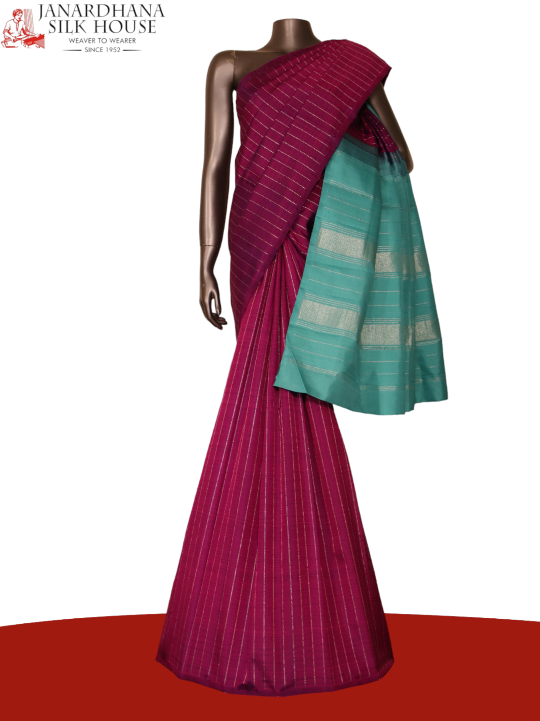 Handloom Silver Kanjeevaram Silk Saree AJ209825
