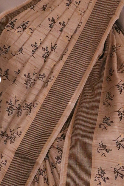 Handloom Pure Tussar Silk Saree AL203714