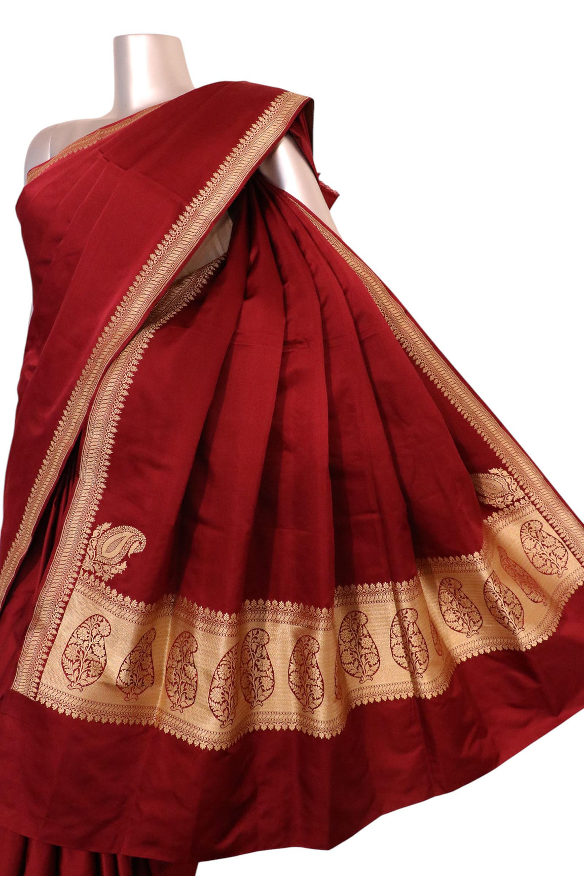 Satin Banarasi Pure Silk Saree. AL200371