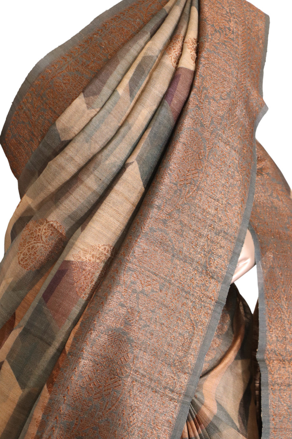 Designer Pure Tussar Silk Saree AJ210425