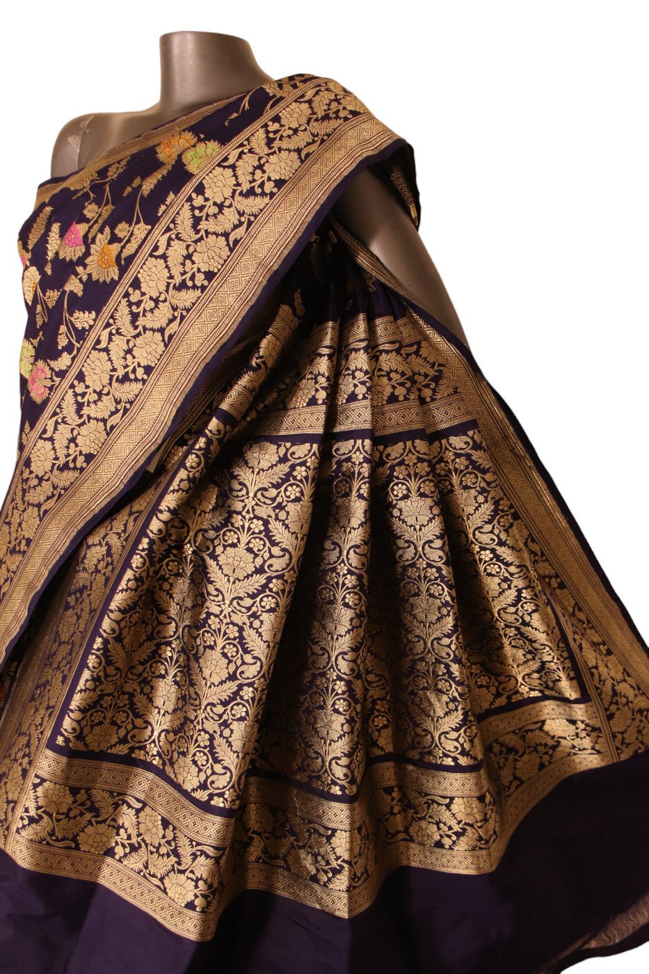 Contemporary Meenakari Designer Banarasi Silk Saree AJ210392