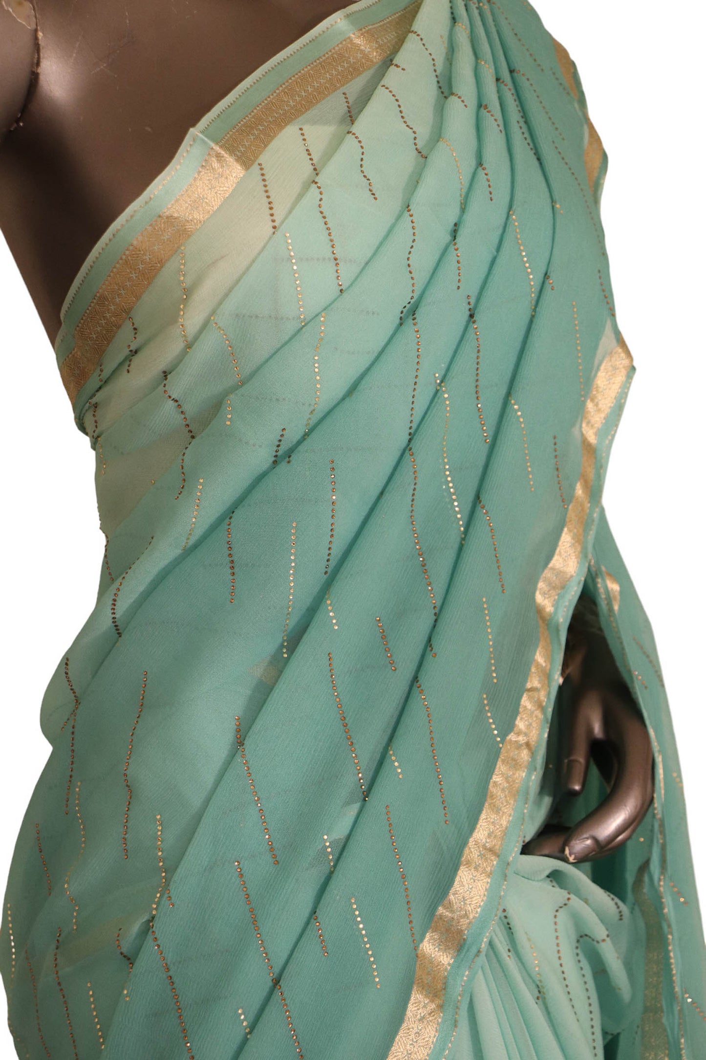 designer shaded party wear pure silk chiffon aj211835