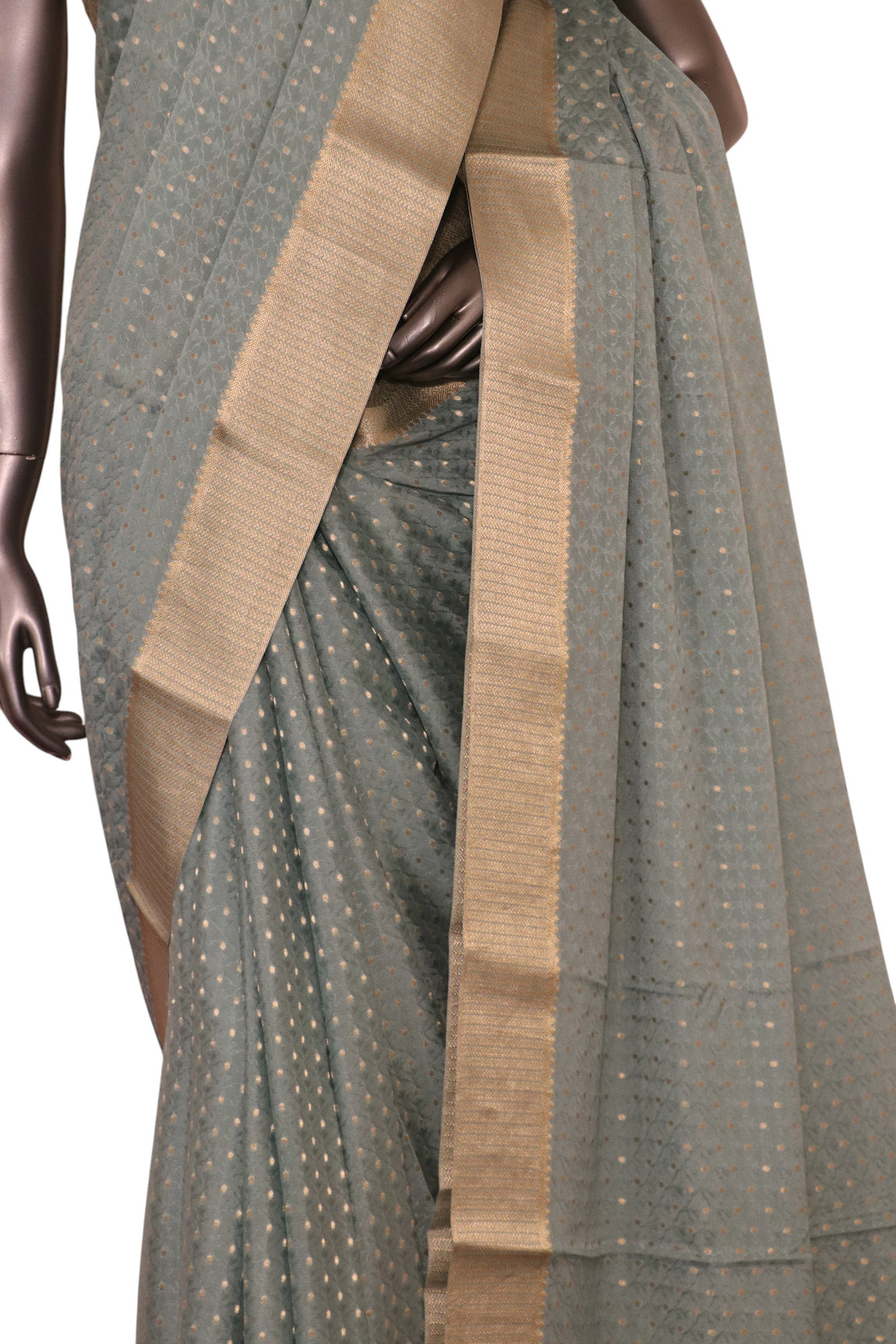 Pure Jacquard Butta Mysore Crepe Silk Saree AL200080
