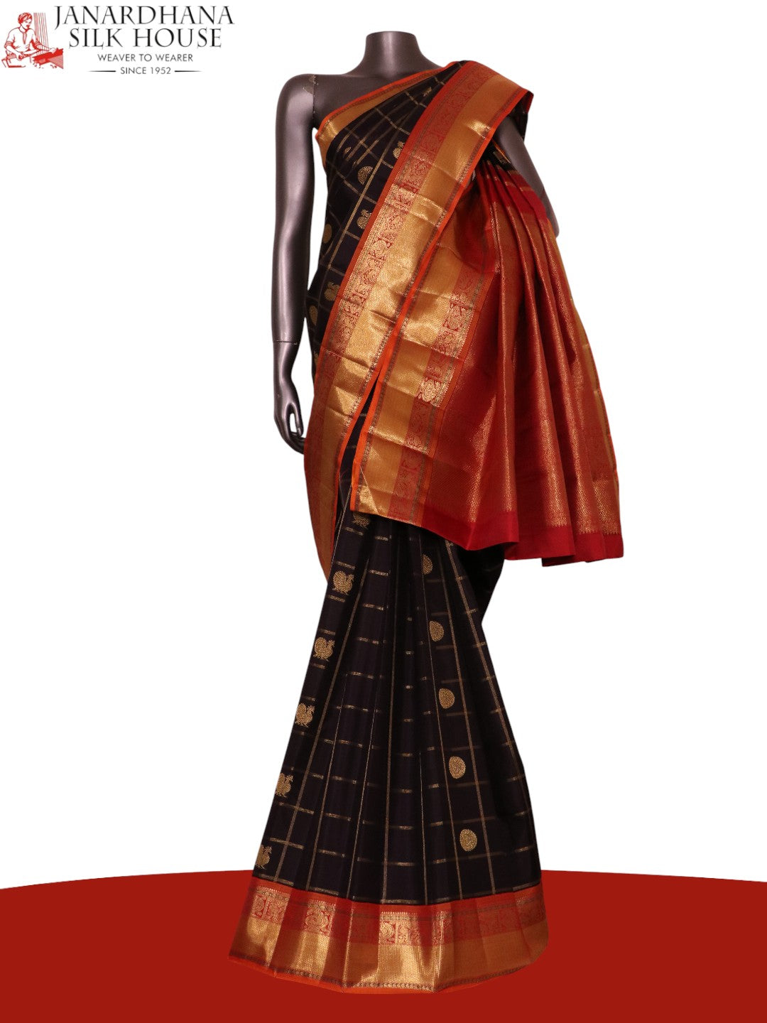 Pure Handloom Kanjeevaram Silk Saree AL210124