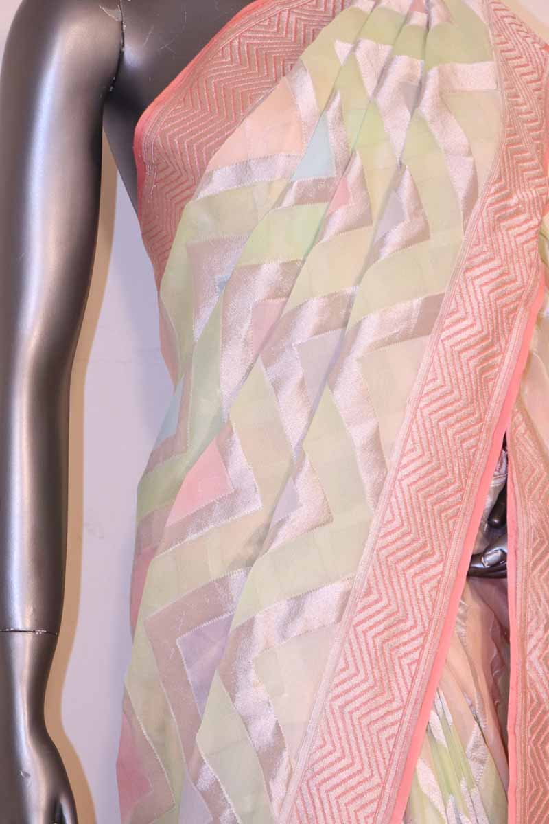 Designer Exclusive Banarasi Georgette Silk Saree AI202433
