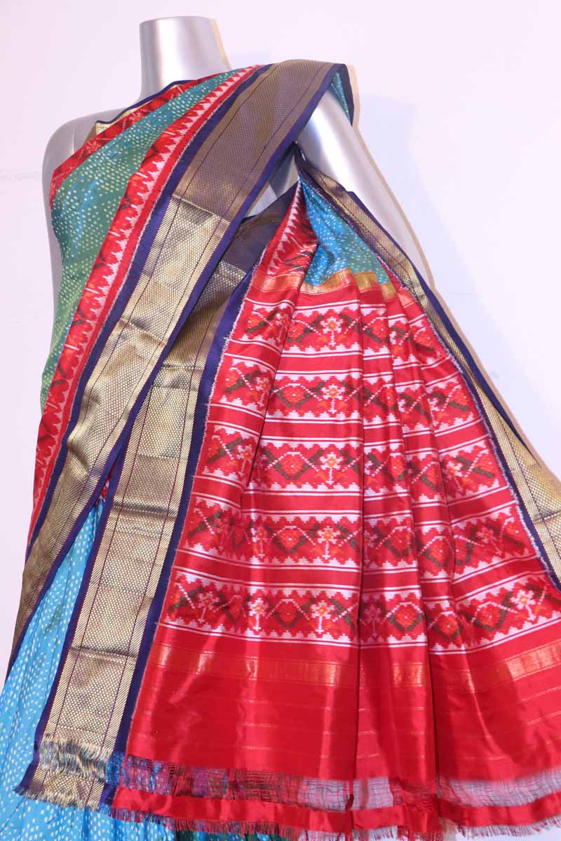 Designer &amp; Exclusive Ikat Patola Silk Saree AI201899