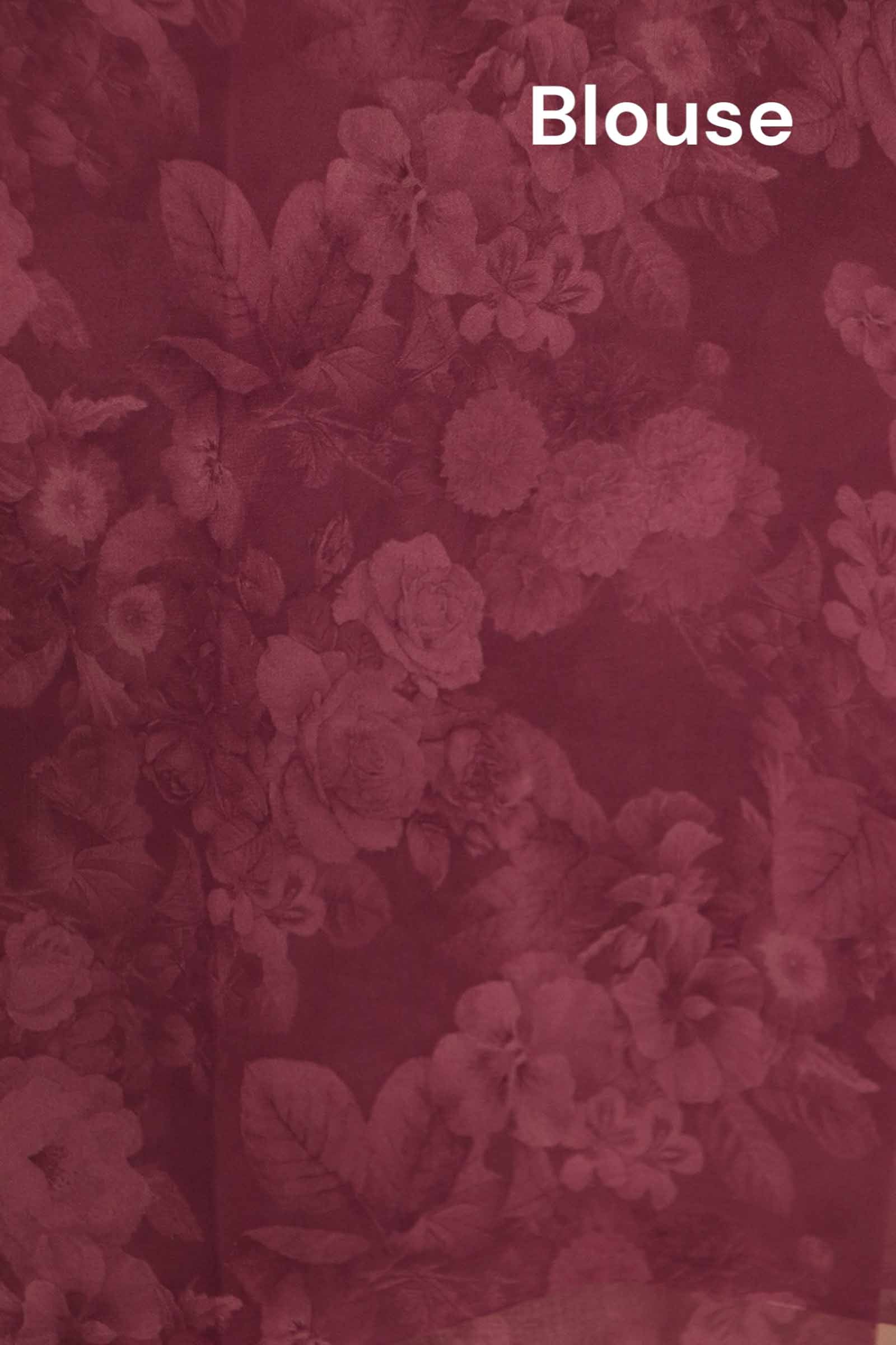 Designer Exclusive Floral Pure Georgette Silk Saree AK202010