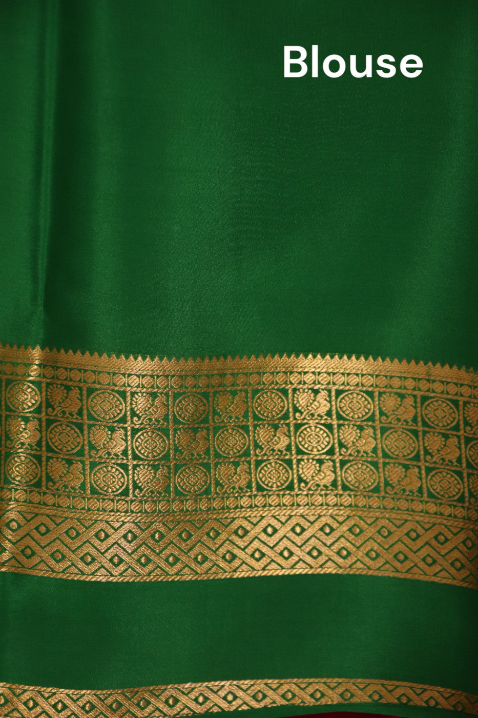 Contrast Wedding Mysore Crepe Silk Saree AJ211563