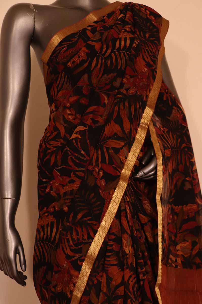 Exclusive Silk Chiffon Saree AH204355
