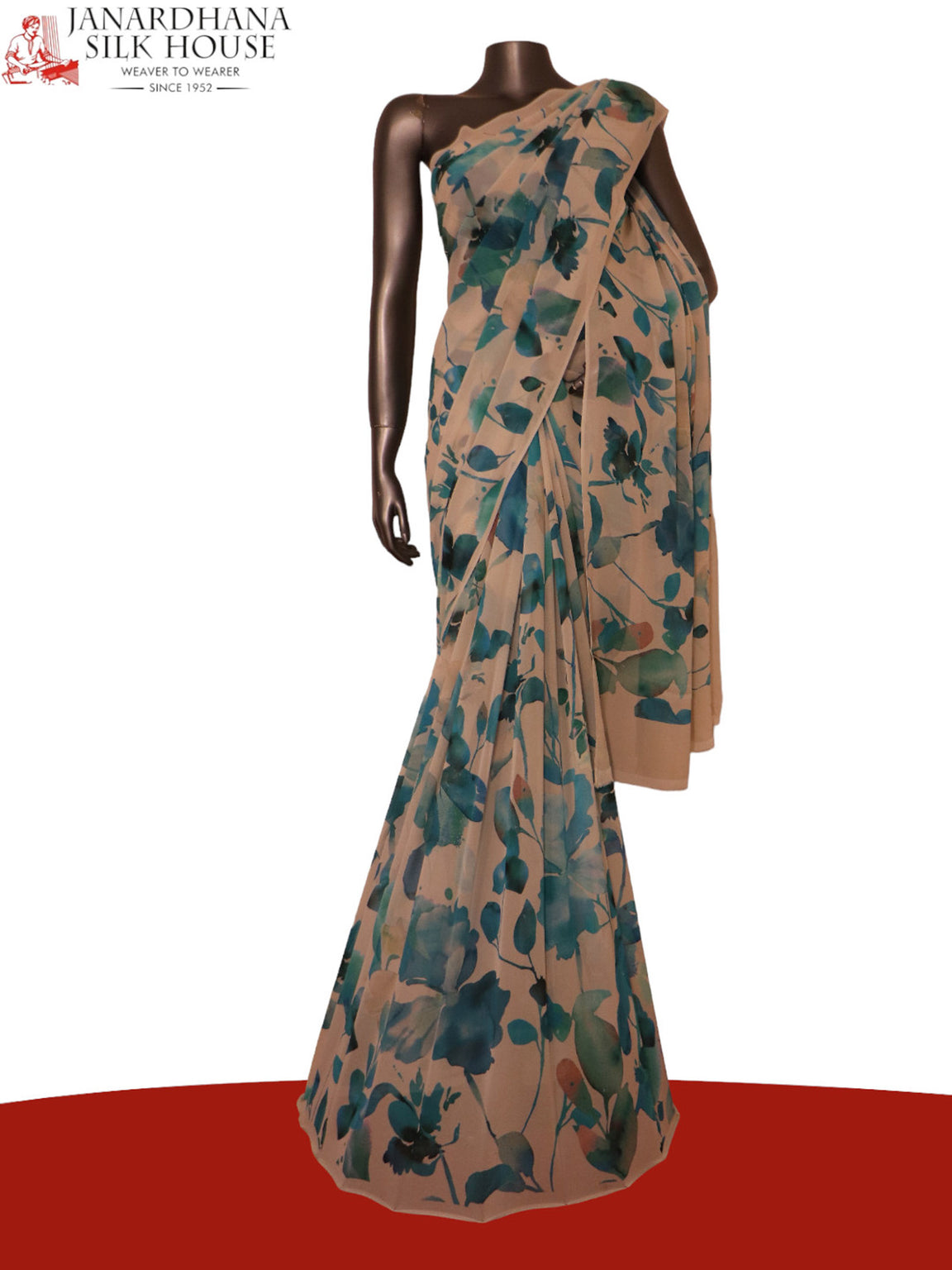 Exclusive Pure Printed Georgette Silk Saree AJ201914