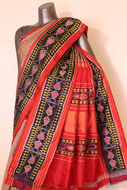 Ikat Patola Silk Saree AG208049