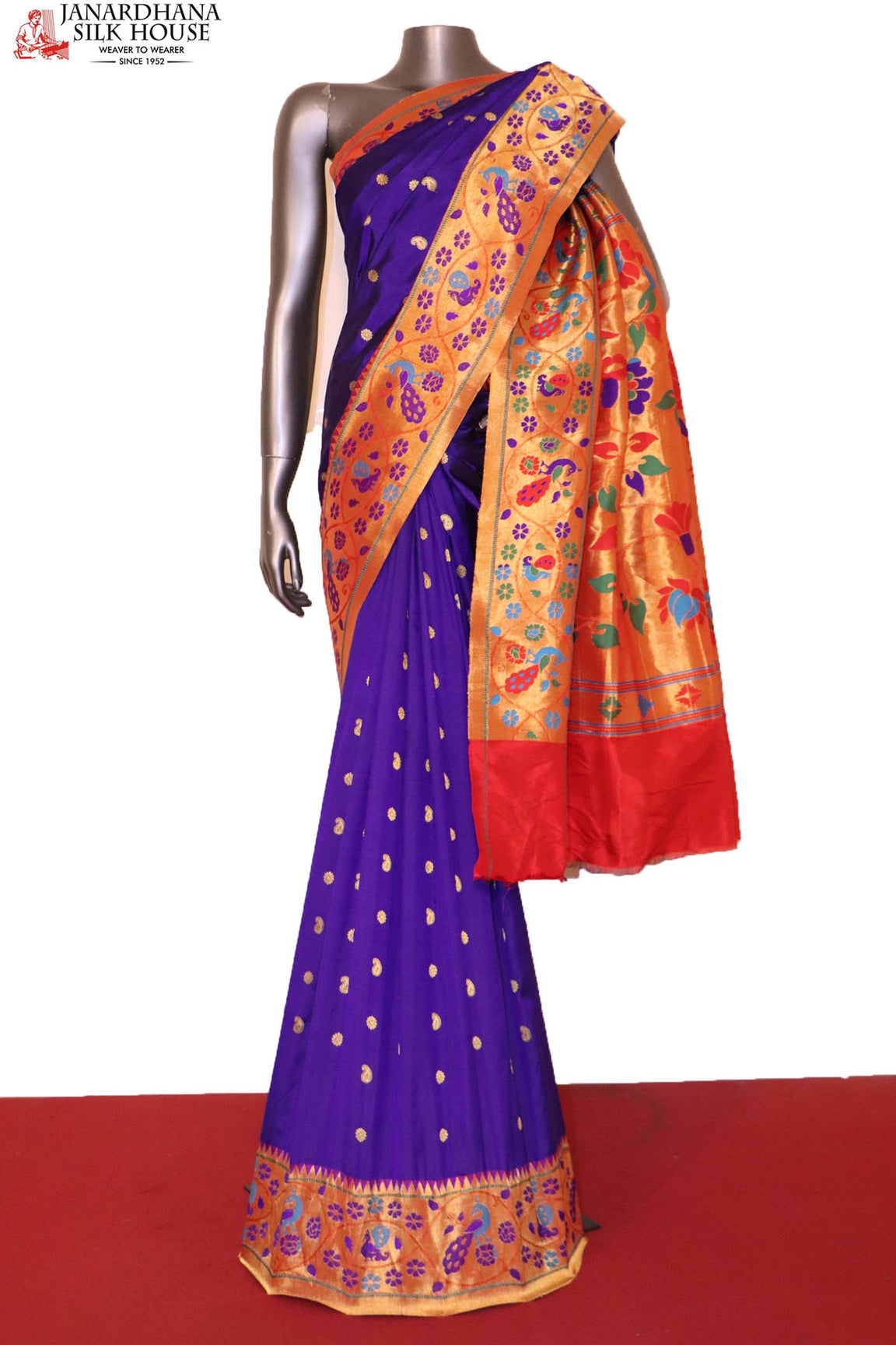 Designer Meenakari Paithani Silk Saree AI205405