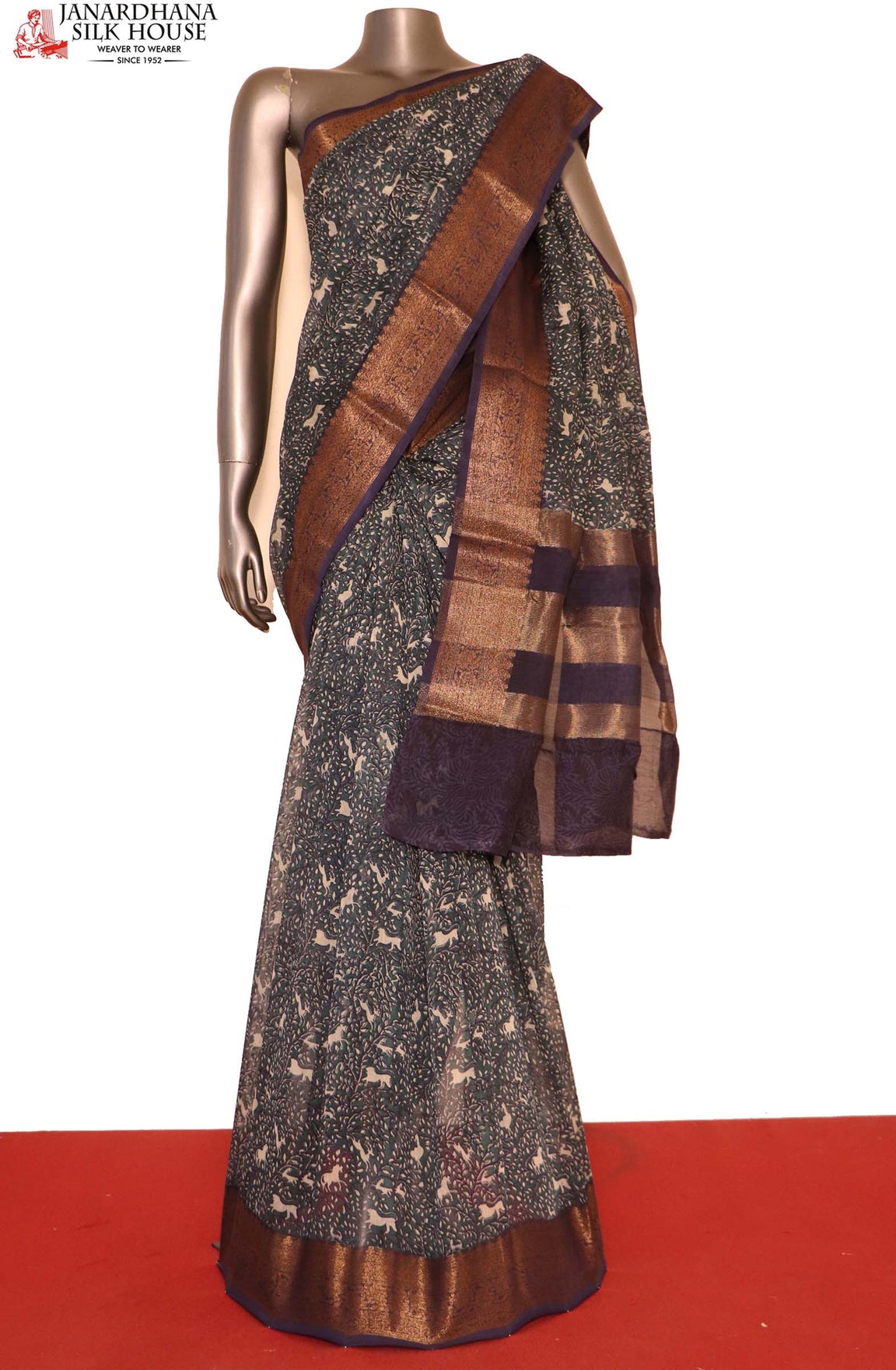Exclusive Soft Pure Cotton Chanderi Saree AI214445