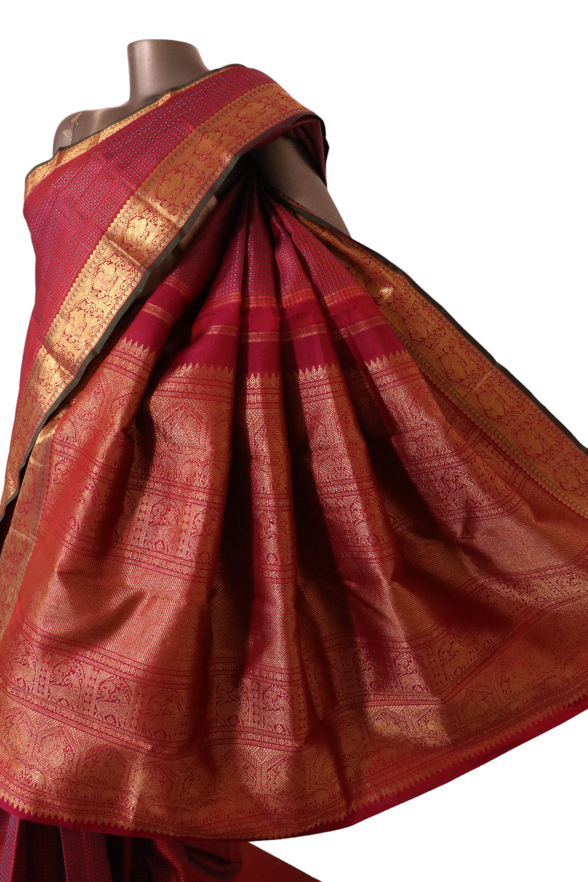 Bridal Wedding Kanjeevaram Silk Saree AJ203728