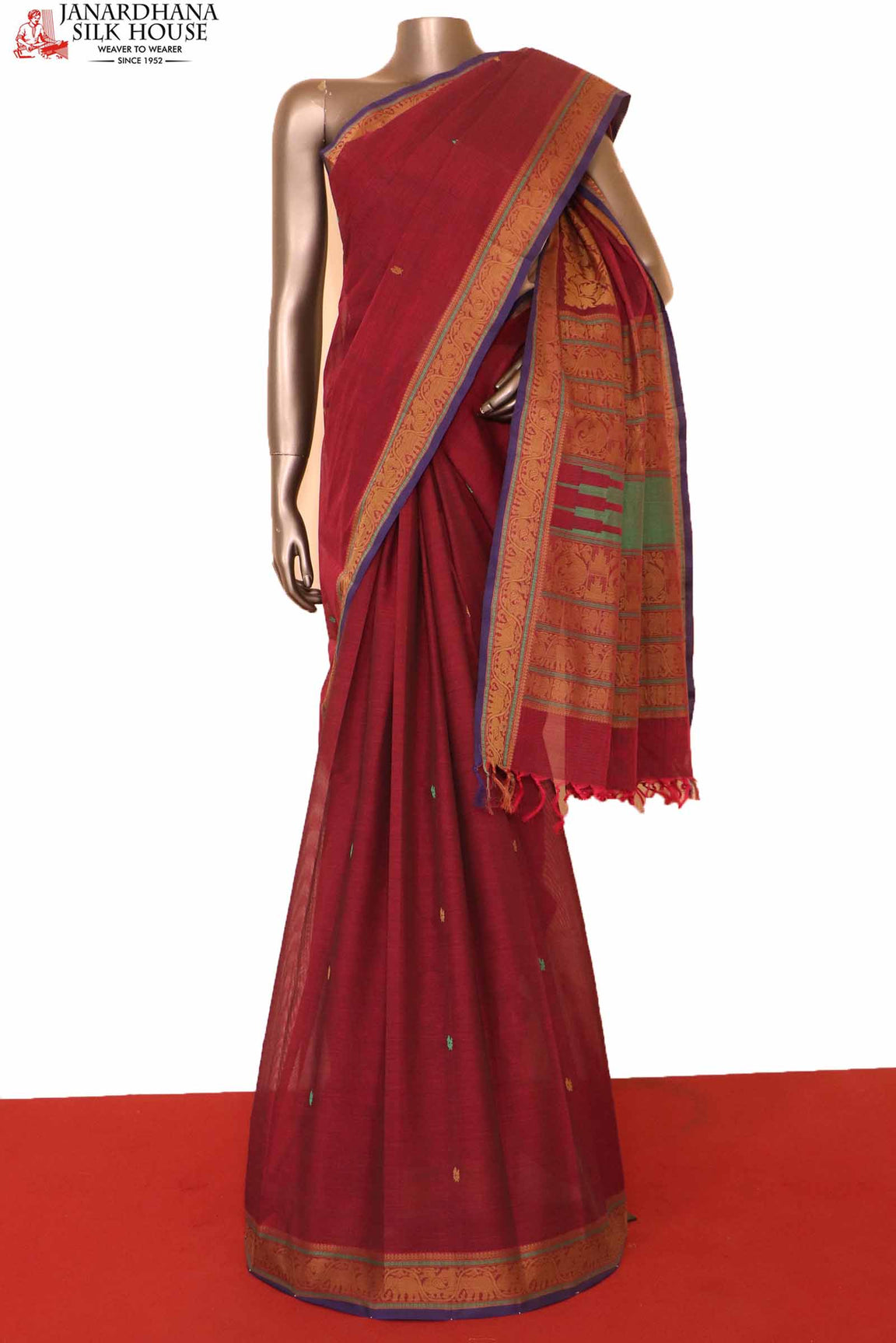 Traditional Handloom Village Cotton Saree AI200419